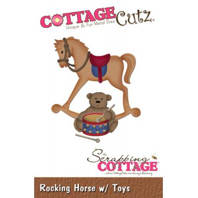 Scrapping Cottage Cutz - Rocking Horse with Toys