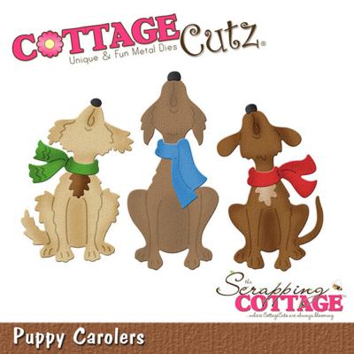 Scrapping Cottage Cutz - Puppy Carolers