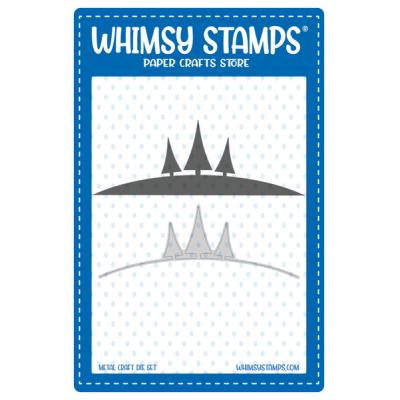 Whimsy Stamps Cutting Die Set - Three Trees Border