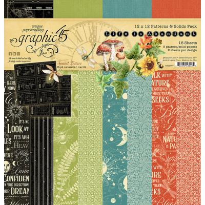 Graphic45 Life is Abundant - Patterns & Solids Pack