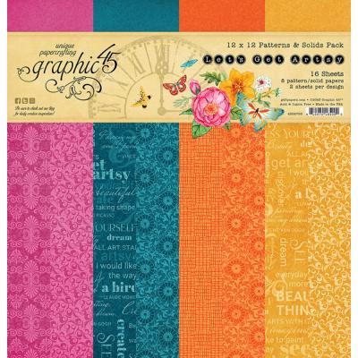Graphic45 Let's Get Artsy - Patterns & Solids Pack