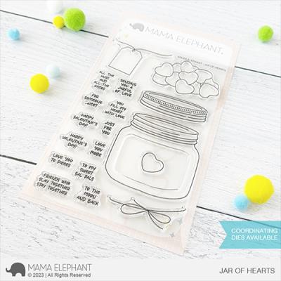 Mama Elephant Stempel - Jar of Hearts