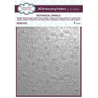 Creative Expressions 3D Embossing Folder - Botanical Swirls