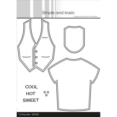 Simple and Basic Cutting Dies - Waistcoat and T-Shirt