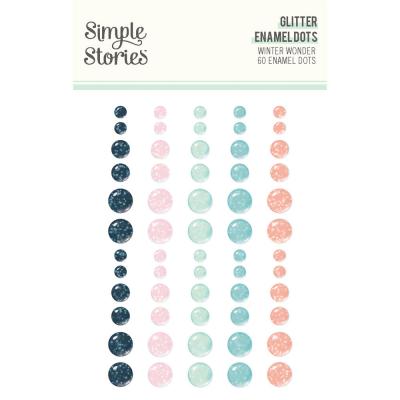 Simple Stories Winter Wonder - Glitter Enamel Dots