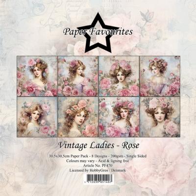 Paper Favourites Paper Pack - Vintage Ladies Rose