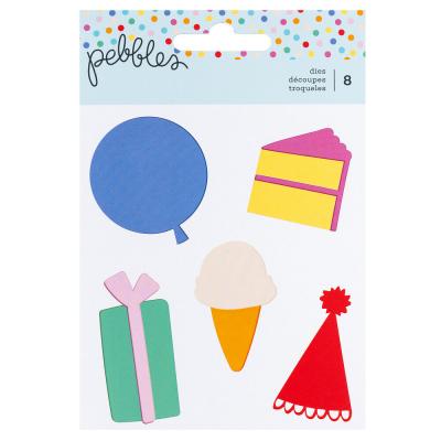 American Crafts Pebbles All the Cake - Metal Dies