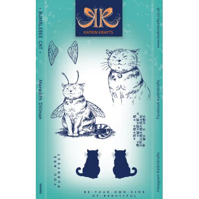 Katkin Krafts Stempel - Bumblebee Cat