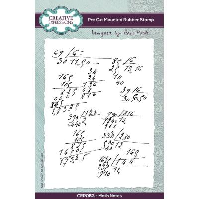 Creative Expressions Stempel - Math Notes