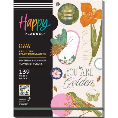 Happy Planner Large Sticker Value Pack - Feathers & Flowers