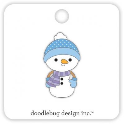 Doodlebug Snow Much Fun - Collectible Enamel Pin Snowman