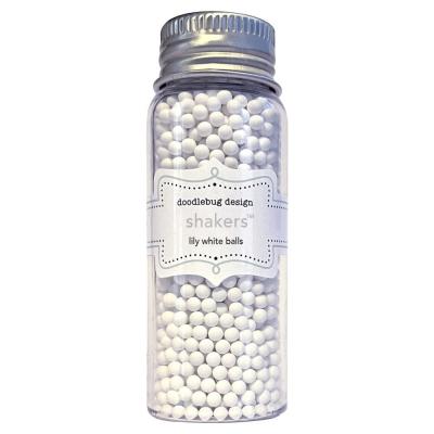 Doodlebug Shakers - Lily White Balls