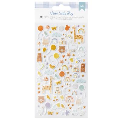 American Crafts Hello Little Boy - Sticker Puffy Icons