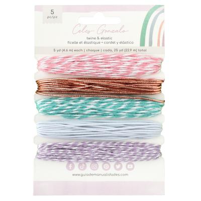 American Crafts Celes Gonzalo Rainbow Avenue - Twine & Elastic