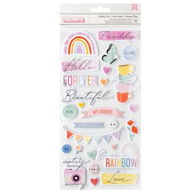 American Crafts Celes Gonzalo Rainbow Avenue - Thickers Sending Love Phrase