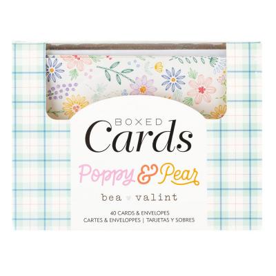 American Crafts Bea Valint Poppy and Pear - Boxed Cards