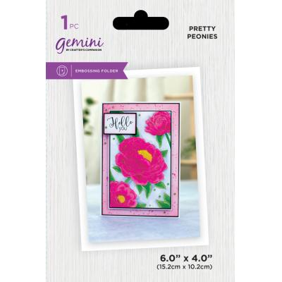 Gemini Embossingfolder - Pretty Peonies