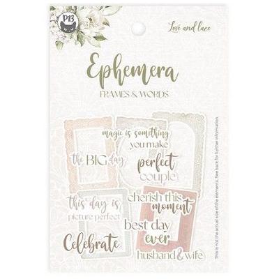 Piatek13 Love and Lace - Ephemera Frames & Words