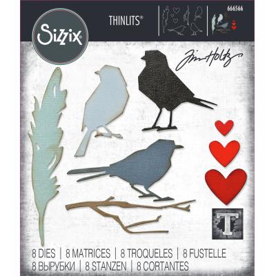 Sizzix Thinlits Die - Vault Lovebirds