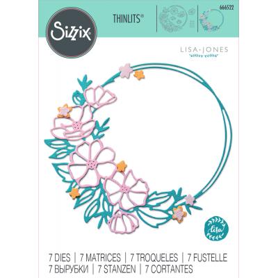 Sizzix Thinlits Die - Floral Round