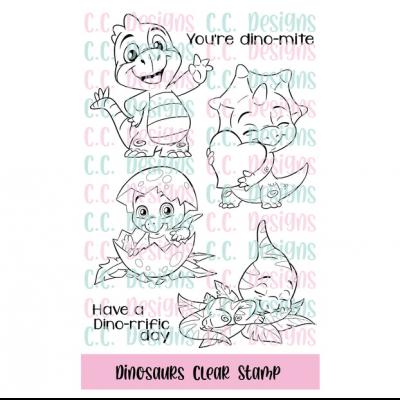 C.C. Designs Stempel - Dinosaurs