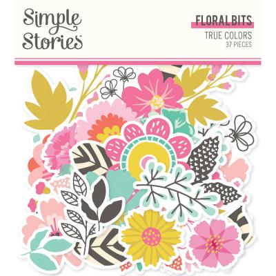 Simple Stories True Colors - Floral Bits & Pieces