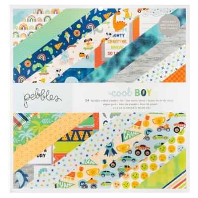 American Crafts Pebbles Cool Boy - Paper Pad