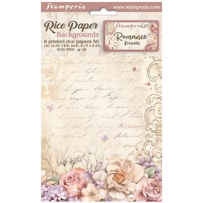 Stamperia Romance Forever - Rice Paper Backgrounds