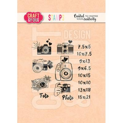 Craft & You Design Stempel - Mini Cameras