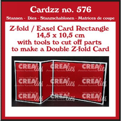 Crealies Dies - Z-fold / Easel Card Rectangle Horizontal