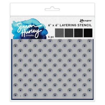 Ranger Simon Hurley Layering Stencil - Polka Dot Assortment