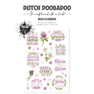 Dutch Doobadoo - Wild Flowers - Sticker Sheet