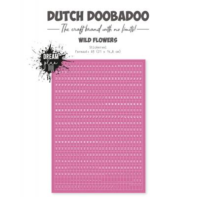 Dutch Doobadoo - Wild Flowers Alphabet