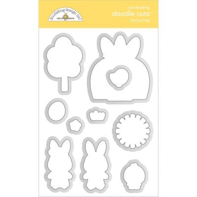 Doodlebug Bunny Hop - Outline Die