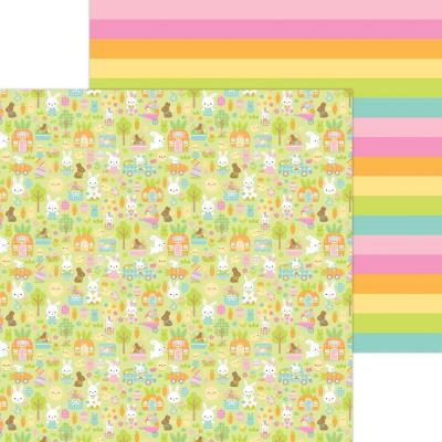 Doodlebug Bunny Hop Designpapier - Bunny Hop