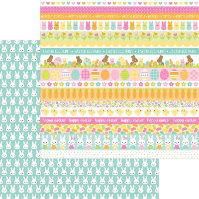 Doodlebug Bunny Hop Designpapier - Hippity Hoppity