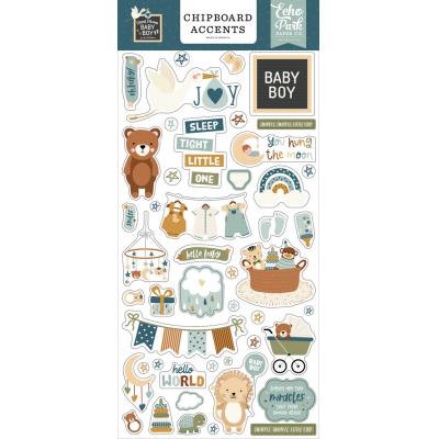 Echo Park Special Delivery: Baby Boy - Chipboard Accents