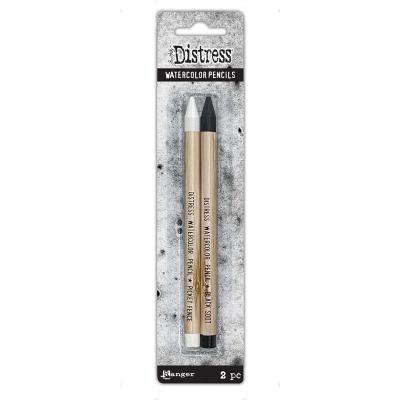 Ranger Tim Holtz Distress Watercolor Pencils Picket Fence & Black Soot