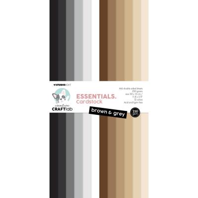 StudioLight Creative Craftlab Paper Pad - Brown & Grey Essentials