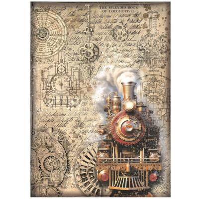 Stamperia Sir Vagabond in Fantasy World Reispapier - Train