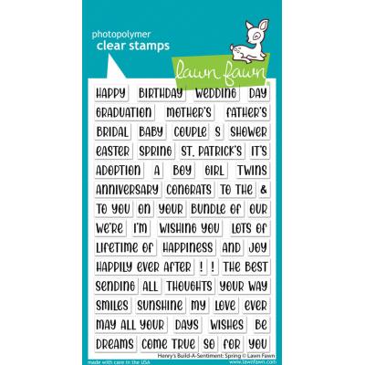 Lawn Fawn Stempel - Henry’s Build-A-Sentiment: Spring