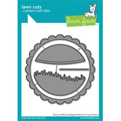 Lawn Fawn Lawn Cuts Dies - Give it a Whirl - Scalloped Add-On