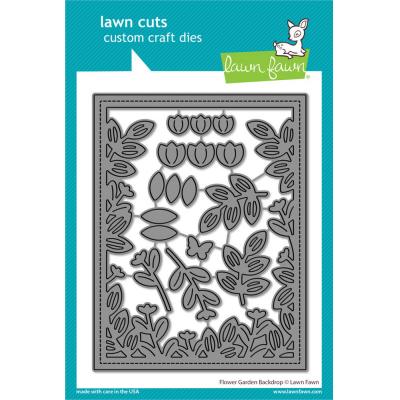 Lawn Fawn Lawn Cuts - Flower Garden Backdrop