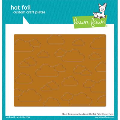 Lawn Fawn Hotfoil Plate - Cloud Background: Landscape