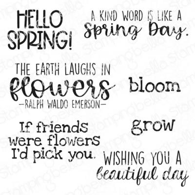 Stamping Bella Stempel - Hello Spring Sentiment Set