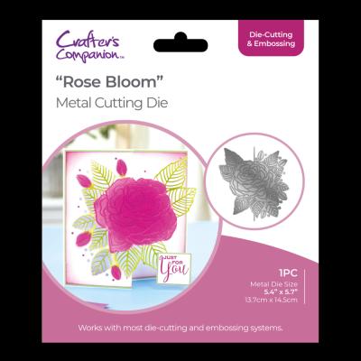 Gemini Half Create-a-Card Dies - Rose Bloom