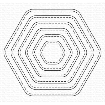 My Favorite Things Die-Namics - Stitched Rounded Hexagon STAX