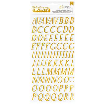 American Crafts A Perfect Match - Thickers Foam and Cardstock Letter Stickers