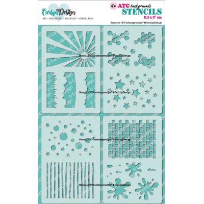 Carlijn Design Stencil - ATC Backgrounds