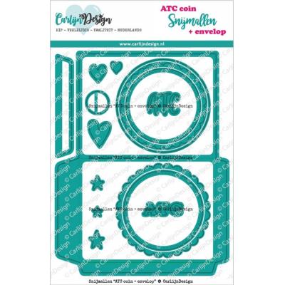 Carlijn Design Cutting Dies - ATC Coin Circles + Envelope